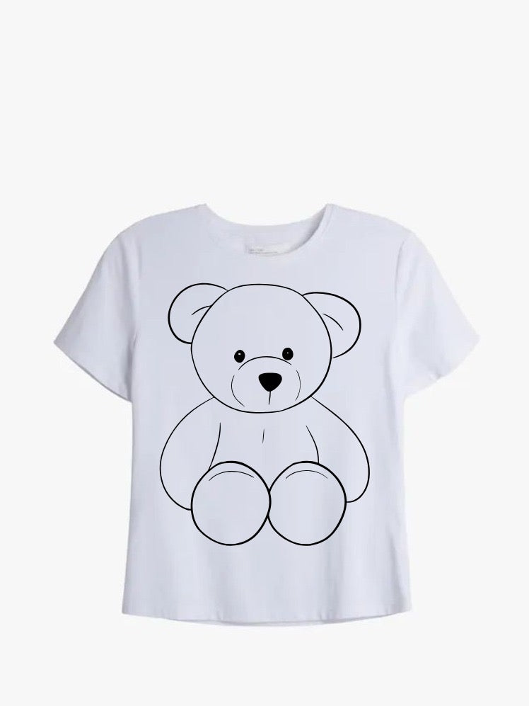 Tricou Alb Teddy